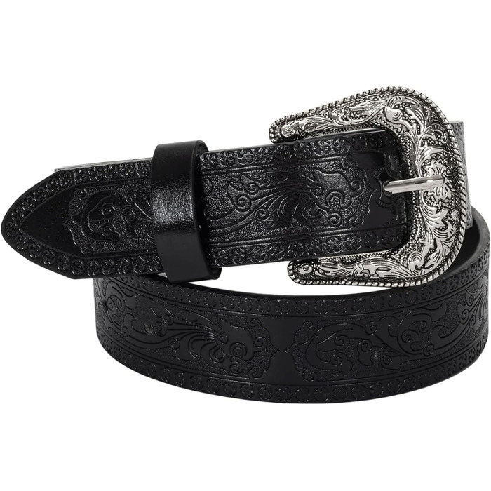 Жіночий/Чоловічий ремінь у стилі вестерн з пряжкою Cowboy - INOGIH, регульований, 30'-39'