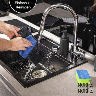 Набір з 2 дерев'яних обробних дощок Moritz & Moritz, 25 x 15 см, з граніту, BPA free, для сніданку, гігієнічні, придатні для миття в посудомийній машині