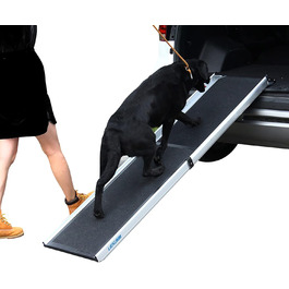 Рампа для собак Liekumm, телескопічна, до 90 кг, 99-182 см, алюміній, для легкових автомобілів, позашляховиків, вантажівок