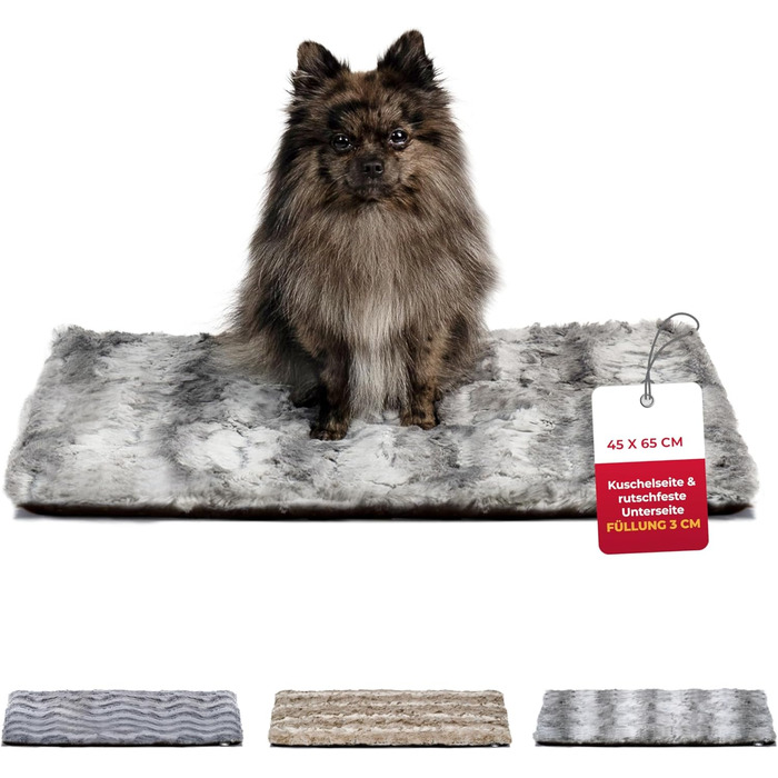Килимок для собак преміум-якість (75x115 см) – м'який, з антиковзаючою основою, для комфорту та тепла – Made in Germany