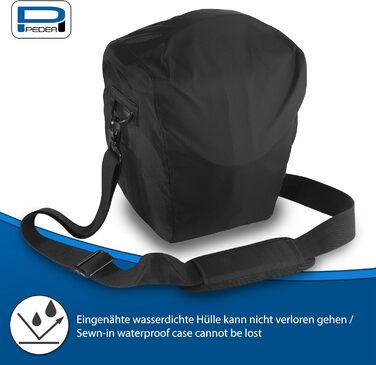 Чохол для камери PEDEA 'Essex' з захисною плівкою для дисплея (Олімпус, Canon, Nikon, Panasonic, Fujifilm), чорний, M