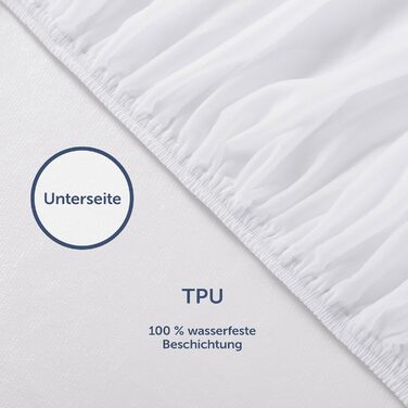 Blumtal® Mattress Protector - 100x200 cm Set of 2 - Waterproof Mattress Cover - Oeko-TEX certified waterproof mattress cover 100x200 - Quiet mattress protection - Breathable moisture protection