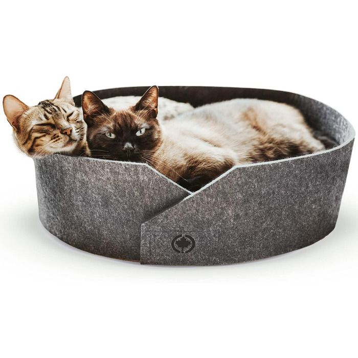 Кігтеточка для котів CanadianCat Owen XL, 50 см, сіра, з фетровою поверхнею