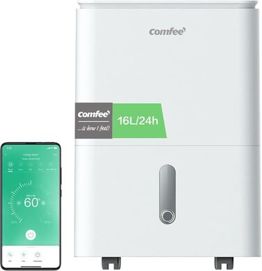 Зволожувач повітря Comfee 30L/24h: для квартири, ванної, підвалу, з таймером та іонізацією