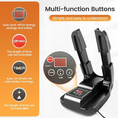 MBSM Boot and Shoe Dryer, Glove Dryer, Electric Shoe Dryer, Portable Adjustable Length and Timer, Foldable Design & Quick-Drying for Shoes