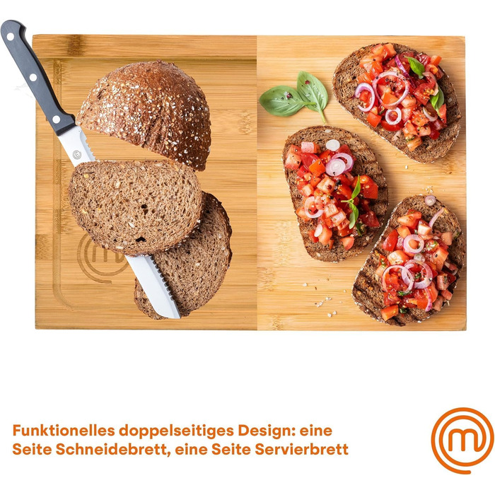 Набори дерев'яних обробних дощок MasterChef: великий, середній, маленький з жолобком для соку. Кухонні дошки, кухонні обробні дошки, дошки для нарізання.