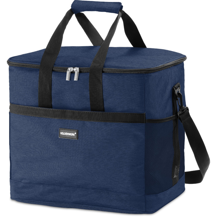 Термосумка HELDENWERK 40L (40 x 27 x 38 см) – велика, складна, витримує до 12 годин, з 7 відділеннями, водонепроникна, для пікніків та обідів