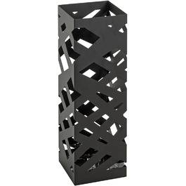 Підставка для парасольки HAKU Möbel, чорна, метал, 16x48x16 см, сучасний стиль