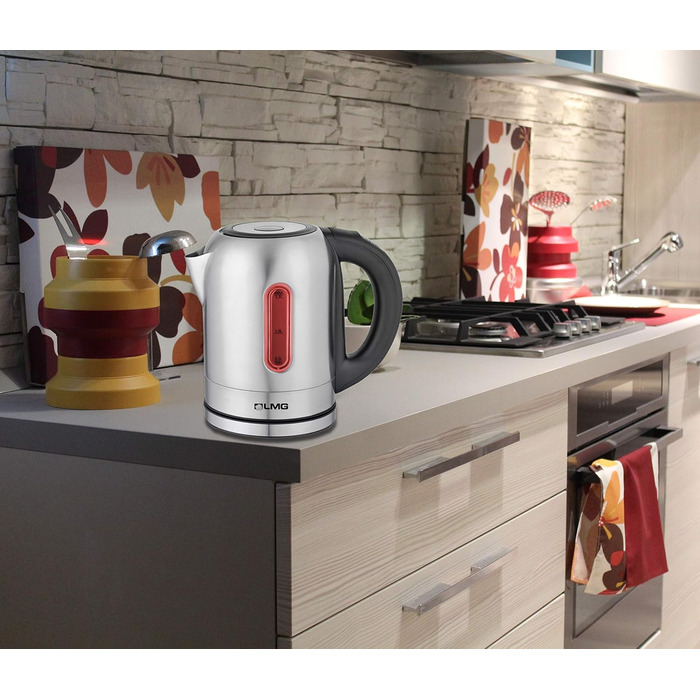 Електричний чайник з нержавіючої сталі, 1.7л, 2200W, регулювання температури 40-100°C