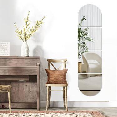 HD акриловий дзеркальний наліпка на стіну, самоклеючий, для макіяжу, фітнесу, дитячої кімнати, декор плитки (4)