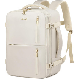 Рюкзак LOVEVOOK для жінок, ручна поклажа, 40x30x20 см, 24л, для ноутбука 14 дюймів, для подорожей, бізнес-рюкзак, бежевий