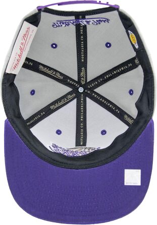 Кепка Mitchell & Ness NBA Lakers Snapback сіра/фіолетова, універсальний розмір