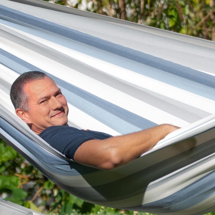 Гамак LA SIESTA® Brisa - класичний, ручної роботи з Колумбії, 160 см, блакитний Sea Salt