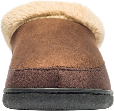 Домашні тапочки NewDenBer для чоловіків з піною Memory Foam, теплі, зручні, м'які, з плюшевою підкладкою, зимові, з неслизькою гумовою підошвою, 43/44 EU, Коричневий кавовий