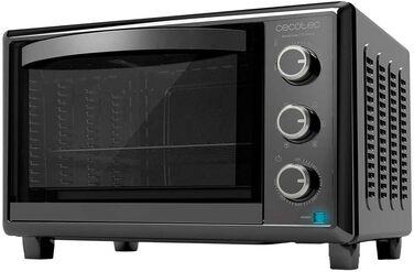 Мультифурна Cecotec Bake&Toast 1090 Black: 1000 Вт, 26 л, таймер, регулювання температури до 230ºC, дека, решітка, щипці