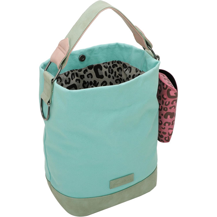 Сумка жіноча Fritzi Izzy Olga Canvas Hobo (бавовняний мікс) через плече, міська/пляжна, веганська, знімний футляр для окулярів, 37x27x17 см, кольори: чорний, рожевий, помаранчевий, зелений, синій, рожевий, фіолетовий, м'ятний, бежевий (Pooly)