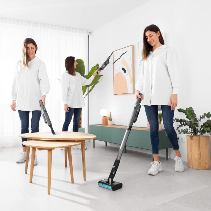 Вертикальний бездротовий пилосос Cecotec Ultraleicht Scoba: 210 Вт, 20 кПа, цифровий двигун, 45 хв роботи, Jalisco-насадка та щітка