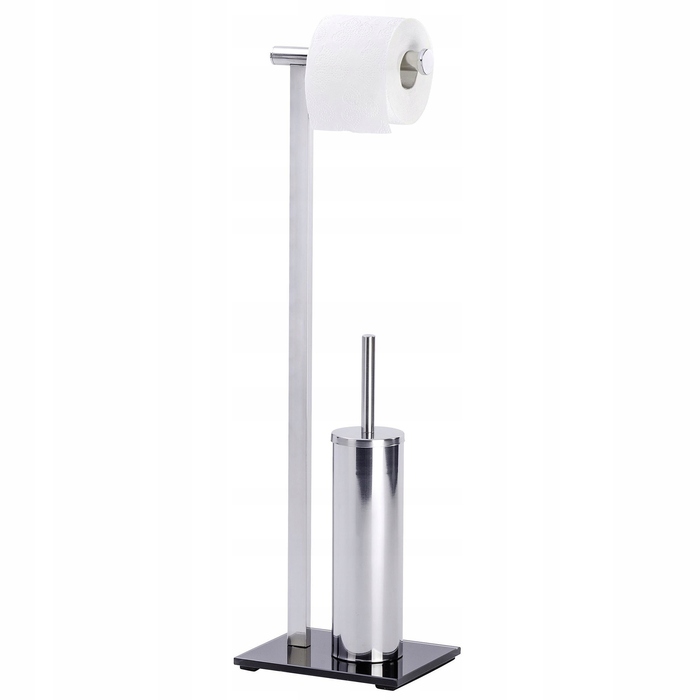 Підлоговий ершик для унітазу Wenko з металевим тримачем та контейнером