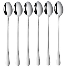 Набір ложок DoubleS Lange Latte Macchiato: 6 шт. з нержавіючої сталі для кави, чаю, коктейлів та десертів