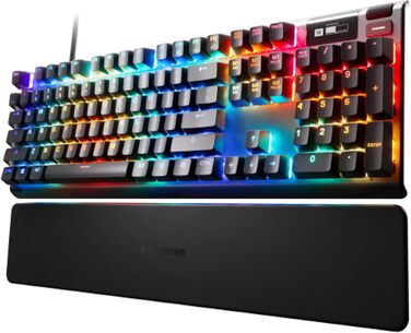 SteelSeries Apex Pro HyperMagnetic - Ігрова клавіатура з OLED-дисплеєм та RGB підсвічуванням (QWERTZ)