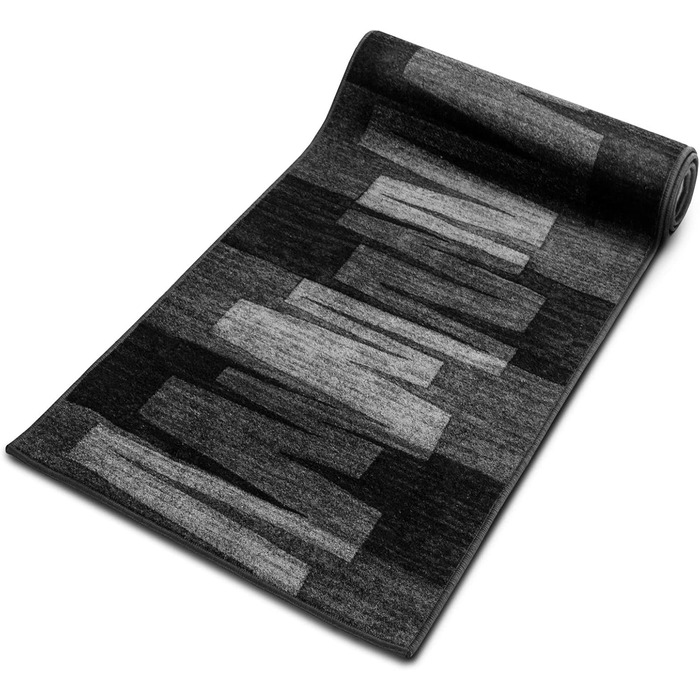 Килимок для підлоги Floordirekt Läufer Veneto, антрацит, 80 x 100 см