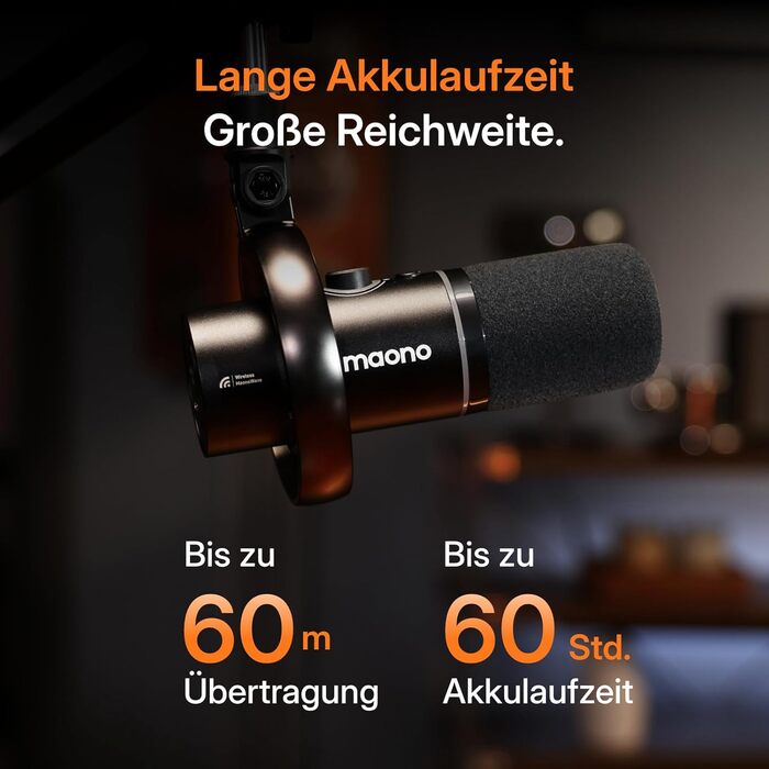 MAONO PD200W: Професійний гібридний USB/XLR мікрофон для подкастів, стрімінгу та запису зі шумозаглушенням