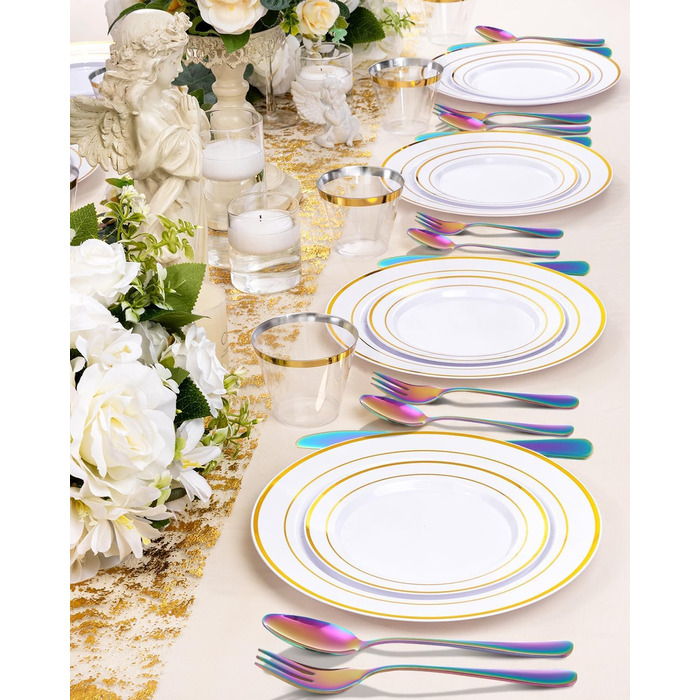 Набір столових приборів на 12 осіб, 60 предметів, чорний, з нержавіючої сталі, з високим блиском, придатний для миття в посудомийній машині, елегантний, з ножем, виделкою, ложкою, для дому, вечірки, ресторану