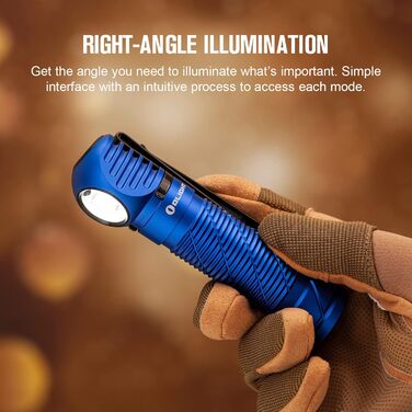 OLIGHT Perun 2 Headlamp 2500 Lumens, 166 Meter Beam Distance, USB Rechargeable LED Flashlight 5 Modes Headlamp with Timer Function, Custom Battery for Running, Jogging, Fishing, Camping (Blue)