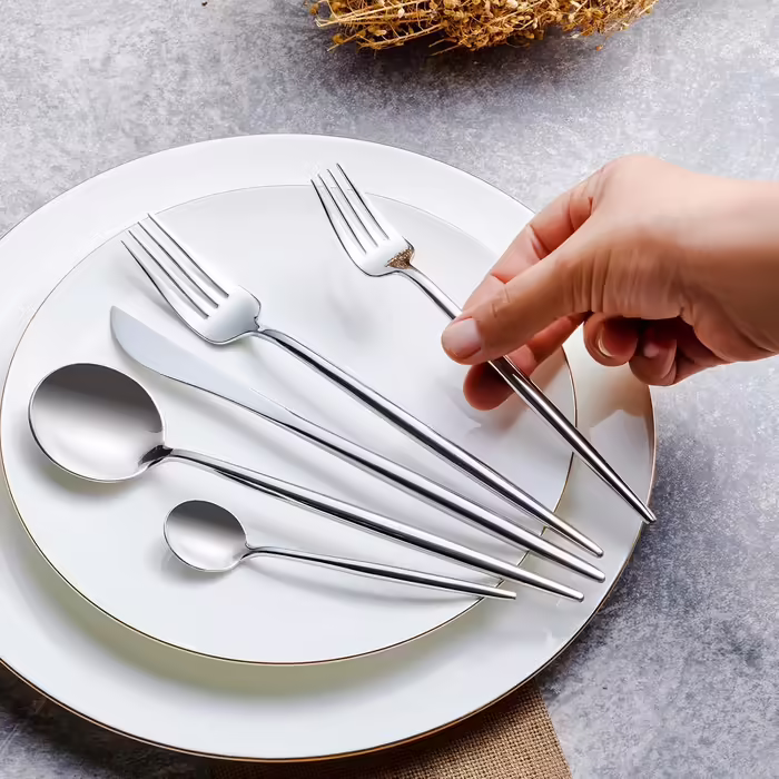 Karaca Jupiter 60-Piece Cutlery Set for 12 People, 18/10 Stainless Steel Cutlery Set, Dishwasher Safe, Perfect for Daily Use, Premium Quality