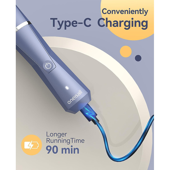 Набір для догляду за шерстю собак Oneisall 4-в-1: триммер, шліфувальник нігтів, IPX7, бездротовий, для собак та котів