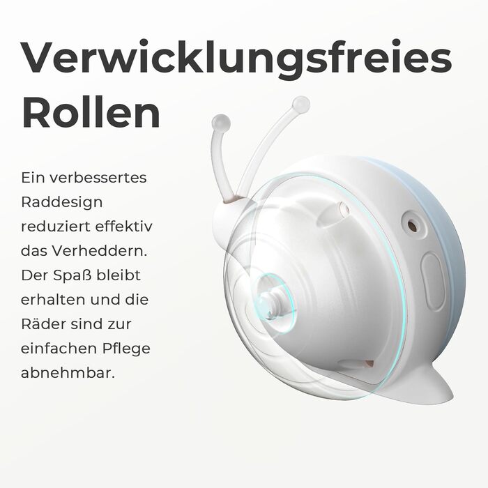 Інтерактивна іграшка для котів Wicked Snail з LED-підсвіткою, електрична, заряджається від DC, рухома, подарунок для кошенят, синя