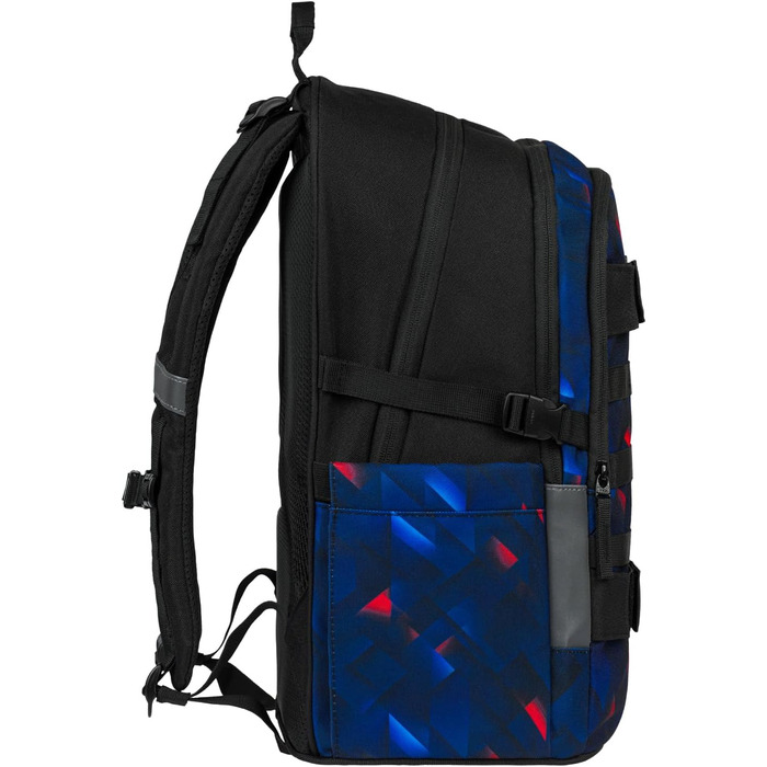 Шкільний рюкзак Baagl для хлопчиків та дівчаток-підлітків - рюкзак на скейтборді з відділенням для ноутбука та нагрудним ременем для школи, гімназії, середньої школи (Індиго)