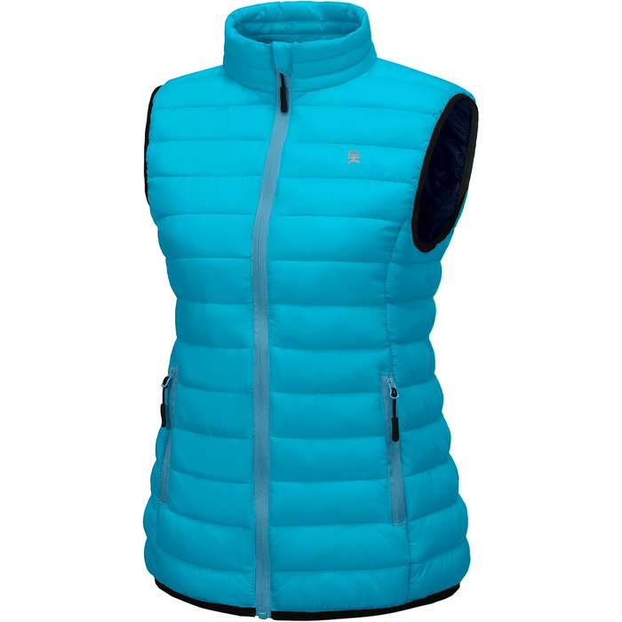 Жіночий теплий пуховий жилет Little Donkey Andy для гольфу, хайкінгу, подорожей та повсякденного носіння, колір - Верденський блакитний, розмір L