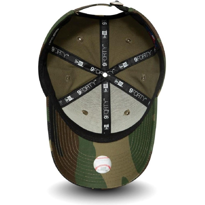 Кепка New Era New York Yankees MLB League Essential Woodland Camo 9Forty Adjustable для дітей 6-12 років, зелена