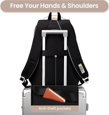 Дитячий рюкзак IvyH для дівчаток - стильний шкільний рюкзак, водонепроникний, великий, для 3-6 класів, фіолетовий (8536# Чорний)