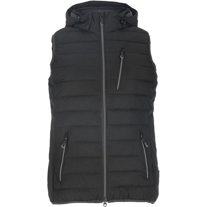 Жіноча степна жилетка Blue Wave Nathalie знімною капюшоном, меланжевий колір (46, антрацит)