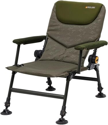 Крісло рибальське Prologic Inspire Lite-Pro Recliner з підлокітниками, крісло для риболовлі, кемпінгове крісло