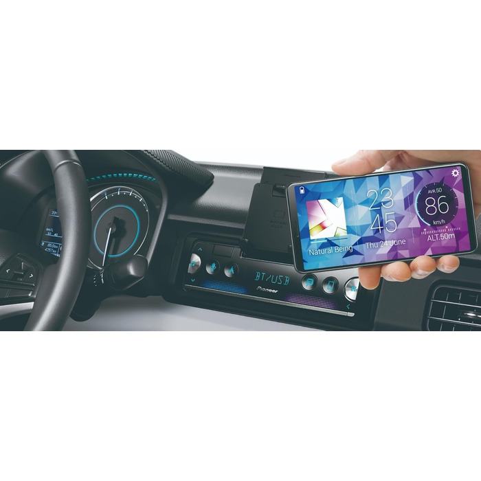 Автомагнітола Pioneer SPH-20DAB 1DIN з DAB+, Bluetooth, USB, підтримкою Android та iPhone, додатком Smart Sync