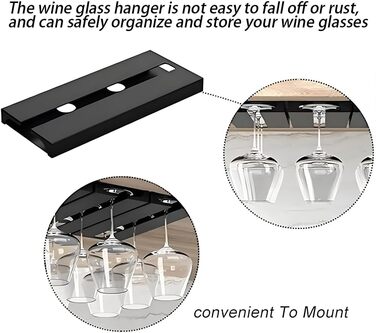 Підвісні тримачі для келихів Miaomiao Weinglashalter (2 шт.), без свердління