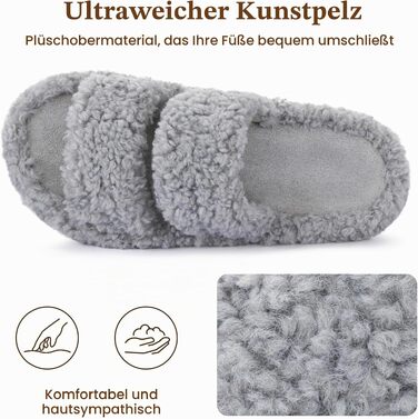 Жіночі м'які капці RockDove з ефектом пам'яті (Memory Foam), світло-сірі, розмір 38/39 EU