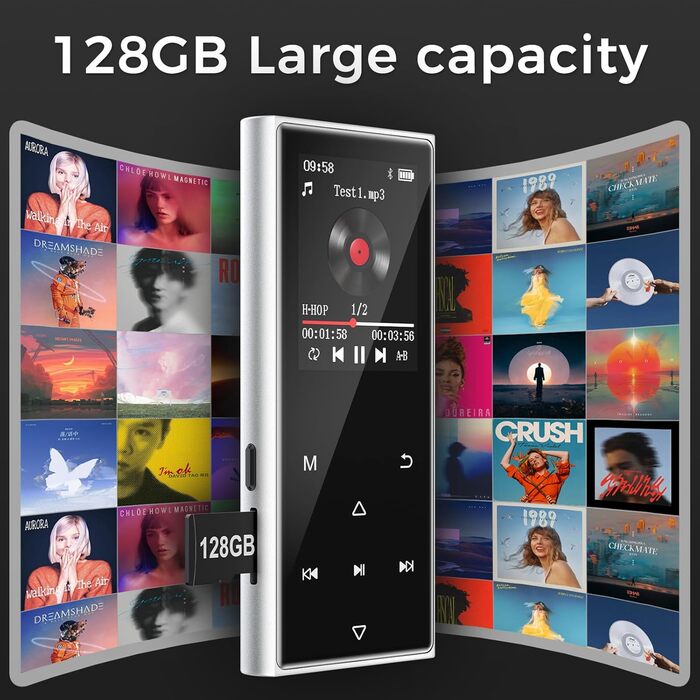 MP3 плеєр AGXOV з Bluetooth, WiFi, Android 4.02