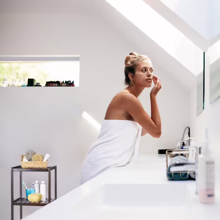 Relaxdays Bamboo Bathroom Shelf with 3 Shelves