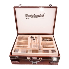 Набір столових приборів на 6 осіб, 24 предмети, полірована нержавіюча сталь 18/10