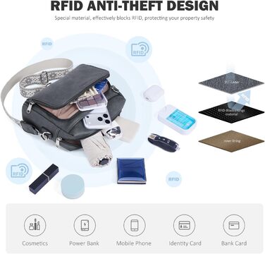 Сумка жіноча через плече MUIIKOLA кросбоді, екошкіра, регульований ремінець, темно-сіра (C-dunkelgrau)