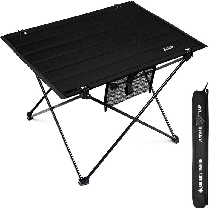 OneTigris CAMPMATE Стіл для кемпінгу складний, легкий, на 30 кг, чорний