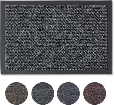Килимок для дому Carpido 40x60 см - швидковисихаючий, антиковзаючий, сірий