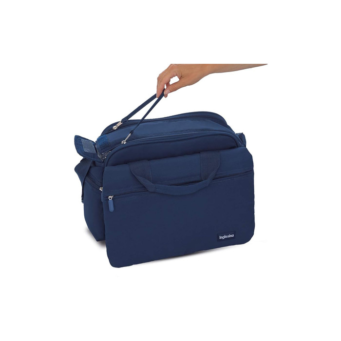 Дитяча сумка для мами та тата Inglesina My Baby Bag чорна, багатофункціональна пеленальна сумка з термовідділенням та органайзером