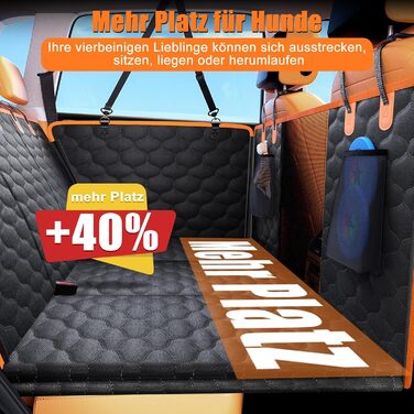 Накидка для собак у машину JOEJOY, захист заднього сидіння, водовідштовхувальна, стійка до подряпин, з кріпленням для безпеки, нова модель