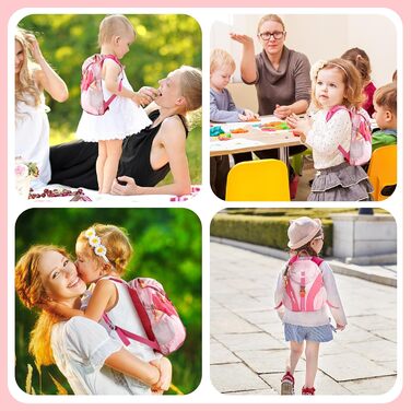 Дитячий рюкзак Cozary Kinder, 5L, водонепроникний, для школи, подорожей та спорту, рожевий