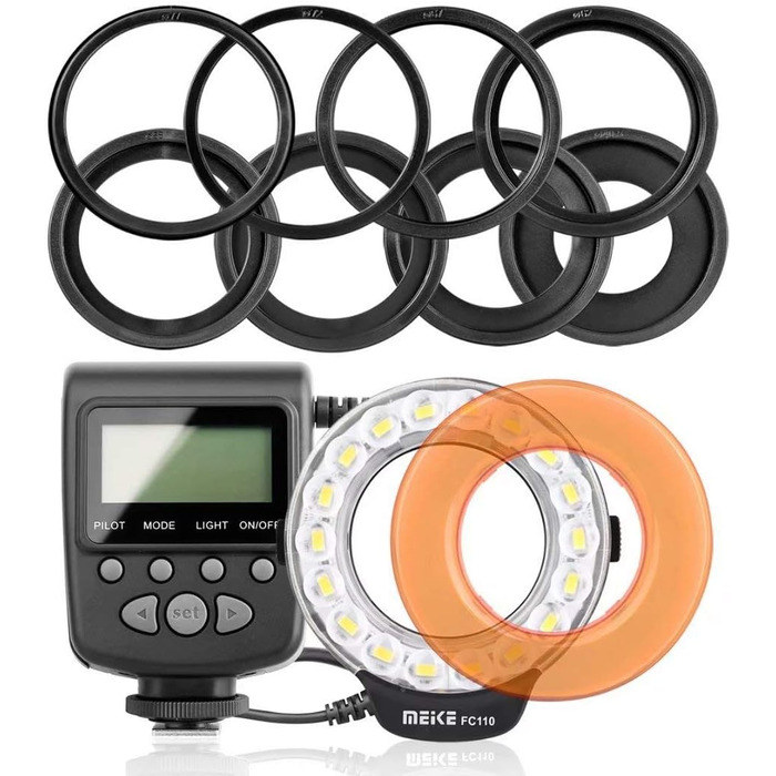 Кільцевий спалах Meike FC-110 для камер Canon, Nikon, Pentax, Olympus
